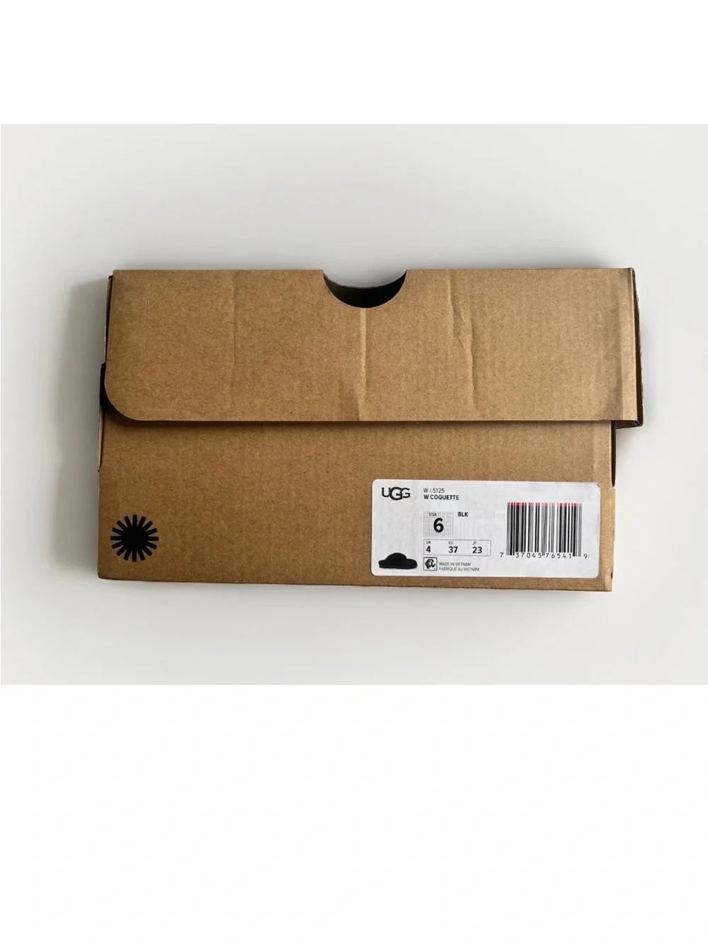 Empty UGG Shoe Box Women's 6 Coquette Original Packing Tissue  & Card